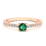 Anillos de compromiso con gemas de color