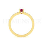 Anillos de compromiso con gemas de color