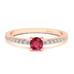 Anillos de compromiso con gemas de color