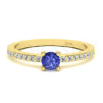 Anillos de compromiso con gemas de color