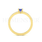 Anillos de compromiso con gemas de color