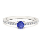 Anillos de compromiso con gemas de color