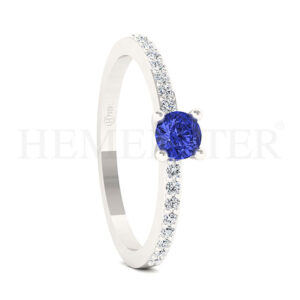 Anillos de compromiso con gemas de color