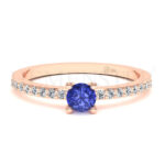 Anillos de compromiso con gemas de color