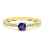 Anillos de compromiso con gemas de color