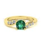 Anillos de compromiso con gemas de color