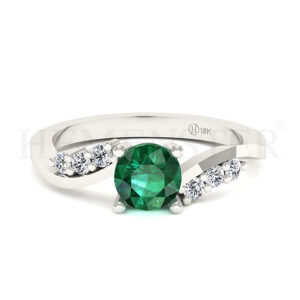 Anillos de compromiso con gemas de color