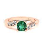 Anillos de compromiso con gemas de color