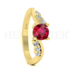 Anillos de compromiso con gemas de color