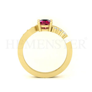 Anillos de compromiso con gemas de color