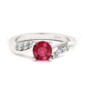 Anillos de compromiso con gemas de color