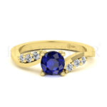 Anillos de compromiso con gemas de color