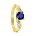 Anillos de compromiso con gemas de color