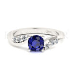 Anillos de compromiso con gemas de color