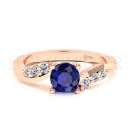 Anillos de compromiso con gemas de color