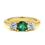 Anillos de compromiso con gemas de color