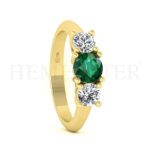 Anillos de compromiso con gemas de color