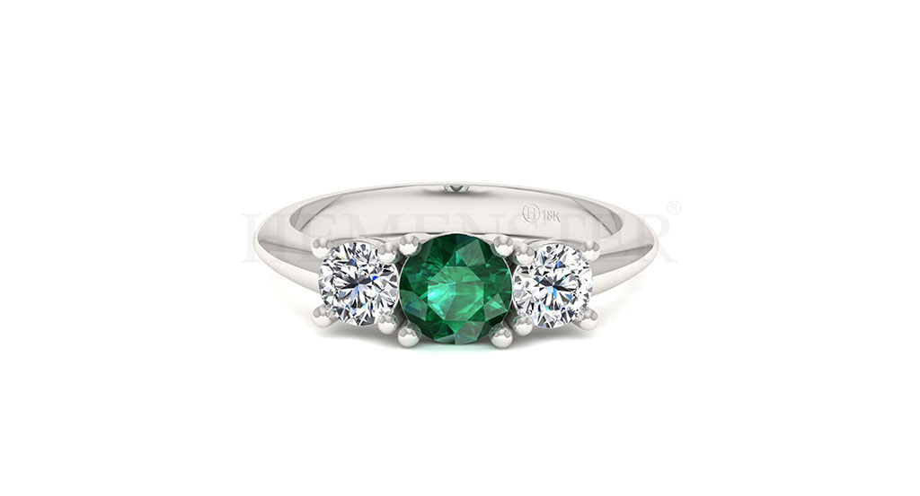 Anillos de compromiso con gemas de color