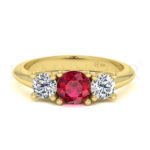 Anillos de compromiso con gemas de color