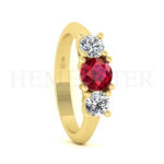 Anillos de compromiso con gemas de color