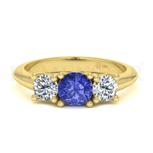 Anillos de compromiso con gemas de color