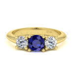 Anillos de compromiso con gemas de color