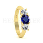 Anillos de compromiso con gemas de color