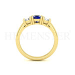 Anillos de compromiso con gemas de color