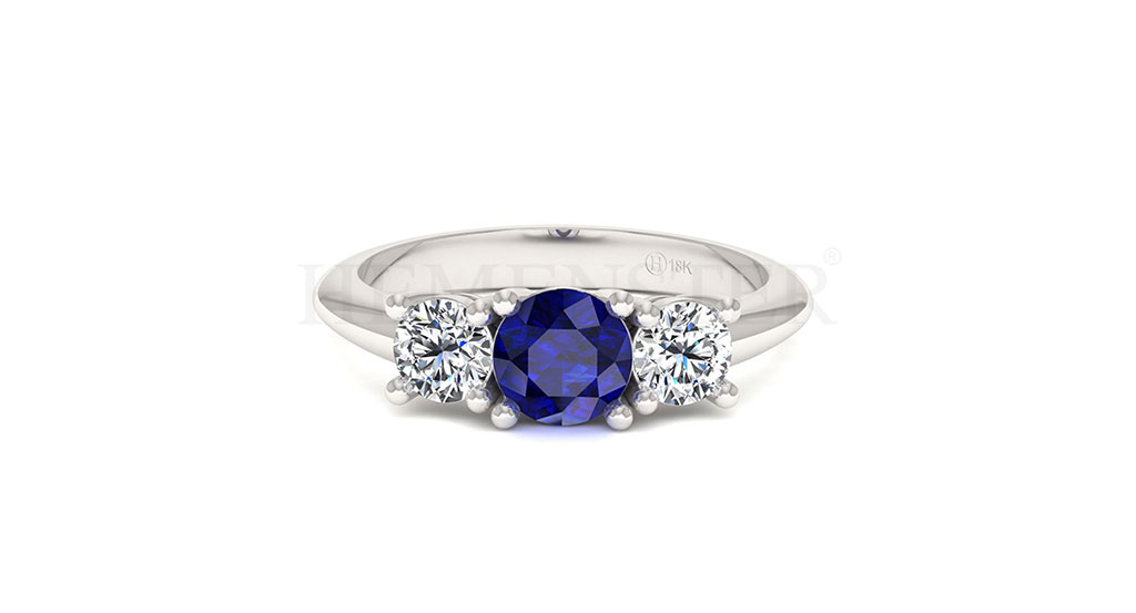 Anillos de compromiso con gemas de color