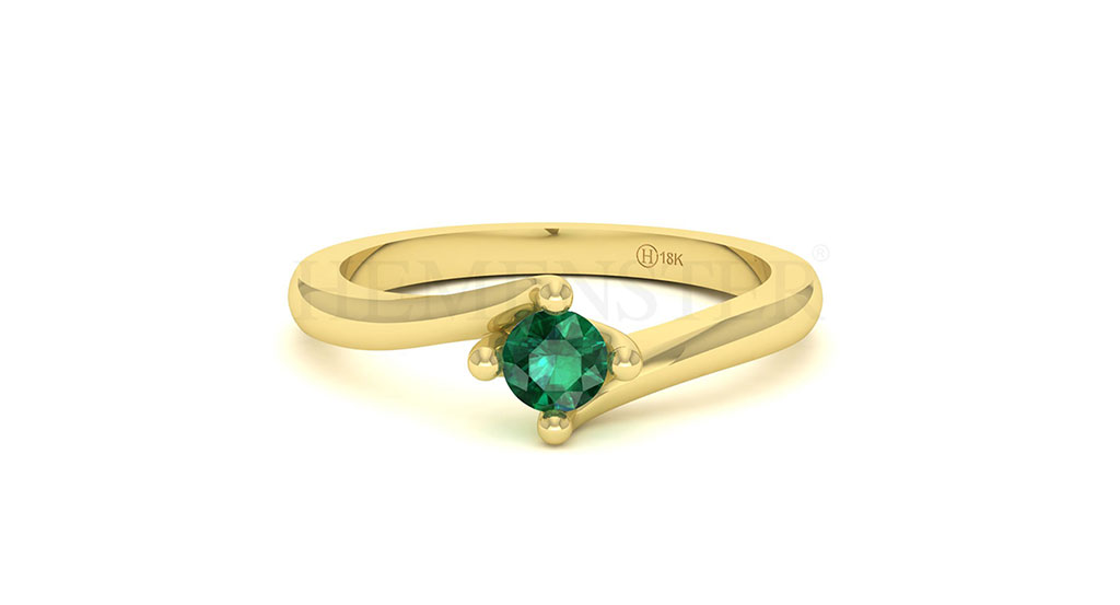 Anillos de compromiso con gemas de color