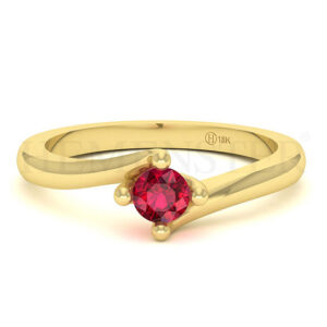 Anillos de compromiso con gemas de color