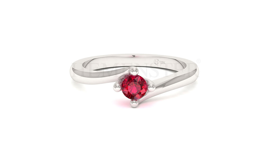 Anillos de compromiso con gemas de color