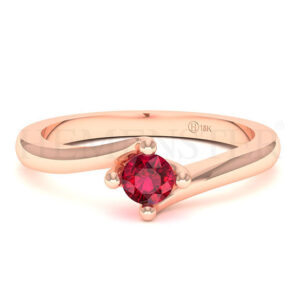 Anillos de compromiso con gemas de color