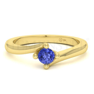 Anillos de compromiso con gemas de color