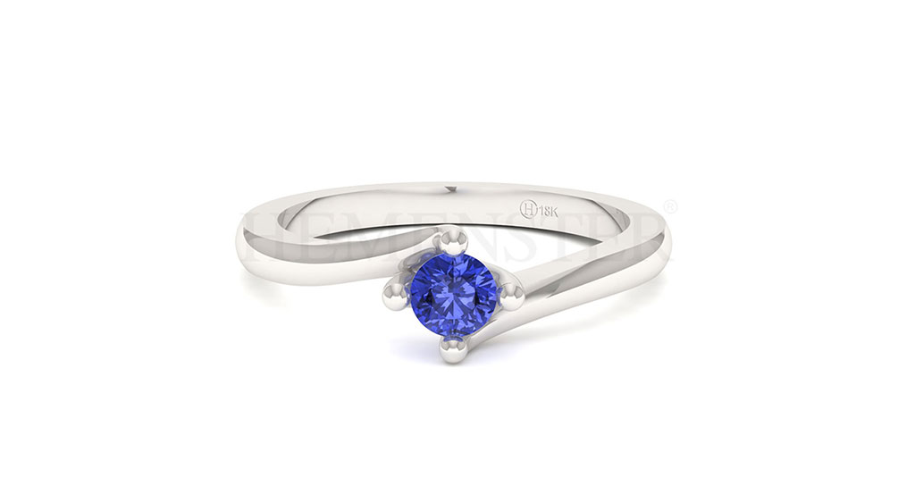 Anillos de compromiso con gemas de color