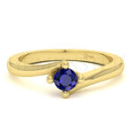 Anillos de compromiso con gemas de color