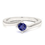 Anillos de compromiso con gemas de color