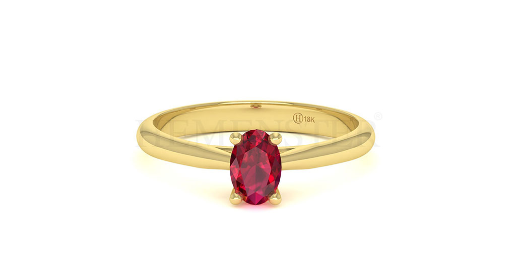 Anillos de compromiso con gemas de color
