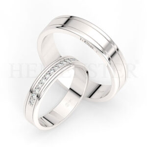 AROS DE MATRIMONIO DE ORO Y DIAMANTES