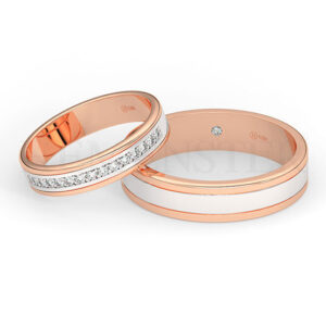 AROS DE MATRIMONIO DE ORO Y DIAMANTES