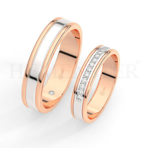 AROS DE MATRIMONIO DE ORO Y DIAMANTES