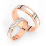 AROS DE MATRIMONIO DE ORO Y DIAMANTES