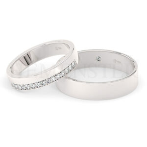 AROS DE MATRIMONIO DE ORO Y DIAMANTES