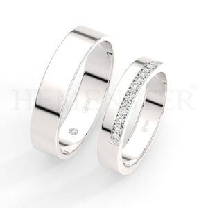 AROS DE MATRIMONIO DE ORO Y DIAMANTES