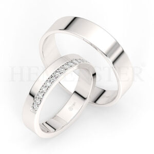 AROS DE MATRIMONIO DE ORO Y DIAMANTES