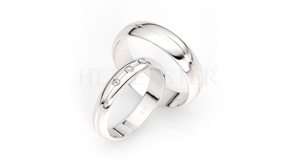 AROS DE MATRIMONIO DE ORO Y DIAMANTES