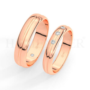 AROS DE MATRIMONIO DE ORO Y DIAMANTES