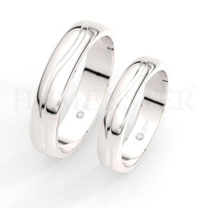 AROS DE MATRIMONIO DE ORO Y DIAMANTES