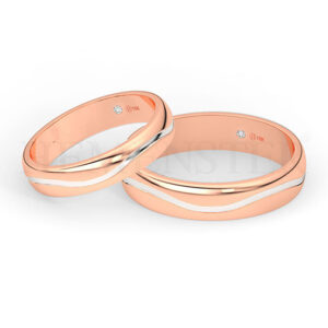 AROS DE MATRIMONIO DE ORO Y DIAMANTES