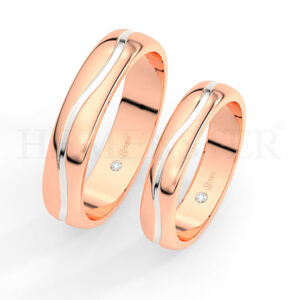 AROS DE MATRIMONIO DE ORO Y DIAMANTES